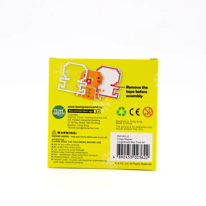 Christmas Pixel Art Magnet - Gingerbread Man