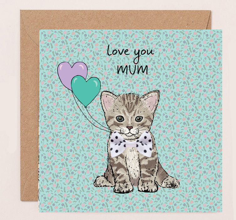 Greeting Card - Mothers Day Love U Kitten