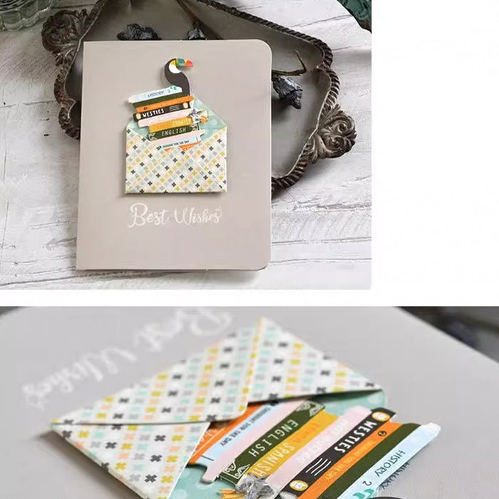 Mini Greeting Card - Best Wishes - Books