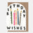 Greeting Card - Arched Birthday Wishes Candles