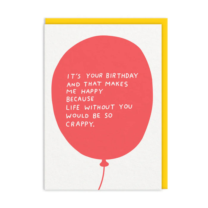 Greeting Card - Birthday Balloon