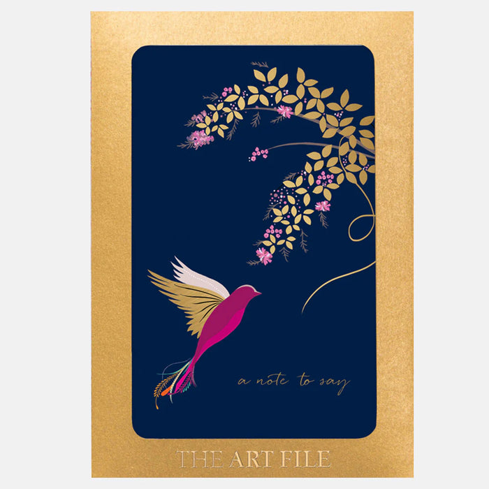 Af Sara Miller Notecard Pack Bird Blue