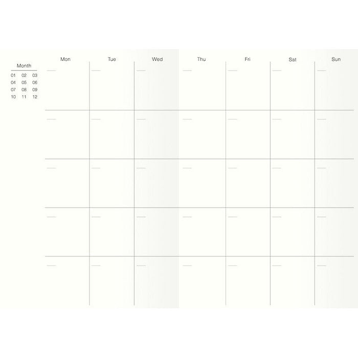 B6 Monthly Planner - Working Table
