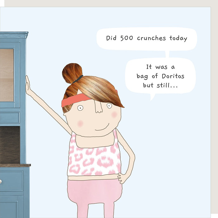 Greeting Card - Rosie Crunches