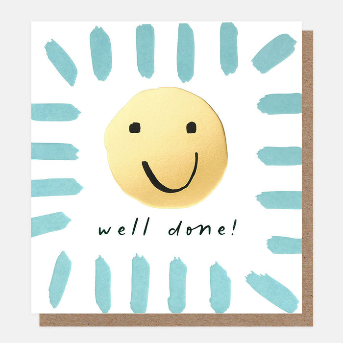 Greeting Card - Border Well Done Smiley Face