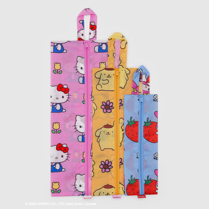 Baggu 3D Zip Set - Hello Kitty and Friends Florals