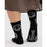 Baggu Crew Sock - Black Happy