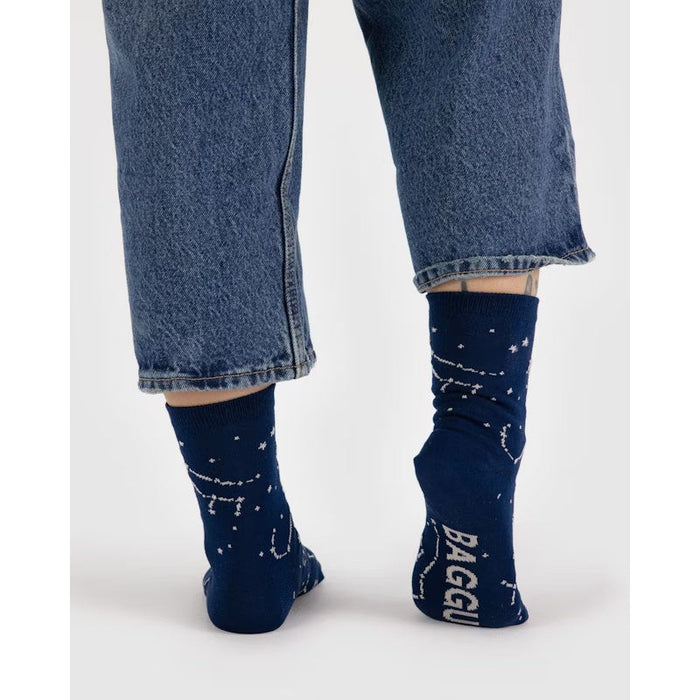 Baggu Crew Sock - Constellation Midnight