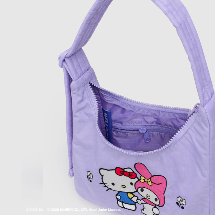 Baggu Mini Nylon Shoulder Bag - Embroidered Hello Kitty & My Melody