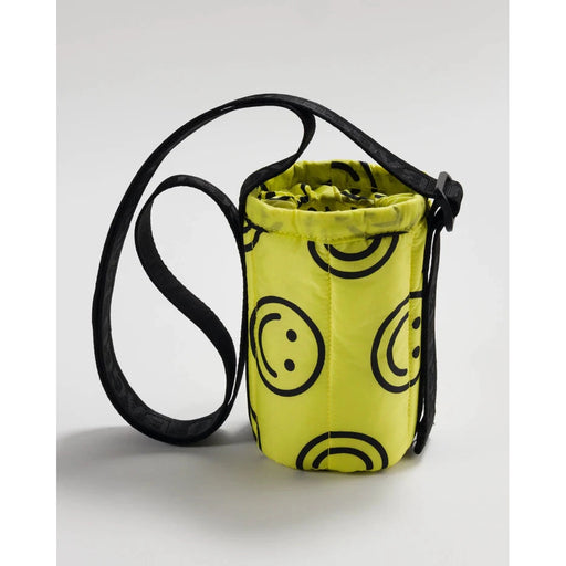 Baggu - Puffy Water Bottle Sling - Yellow Happy
