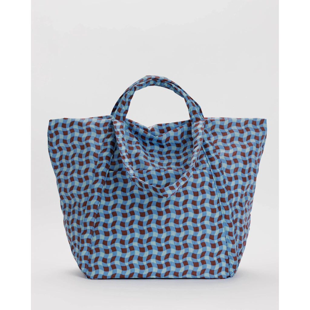 Baggu Travel Cloud Bag - Wavy Gingham Blue — PaperMarket