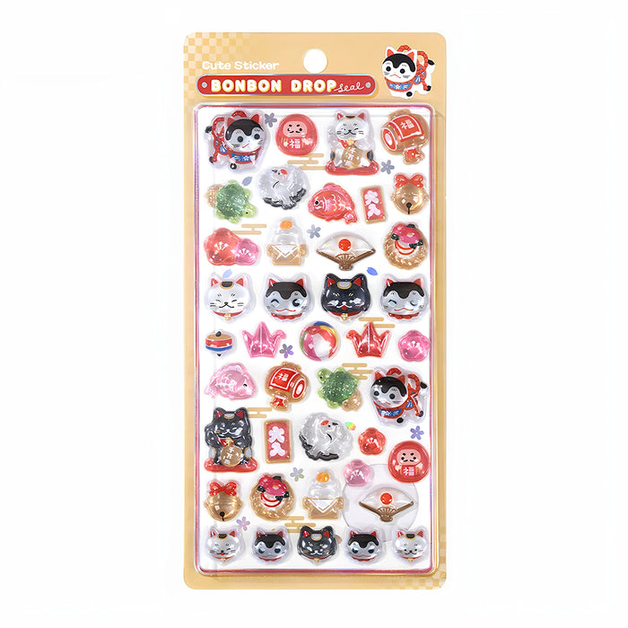 BonBon Drop Sticker - Maneki-neko