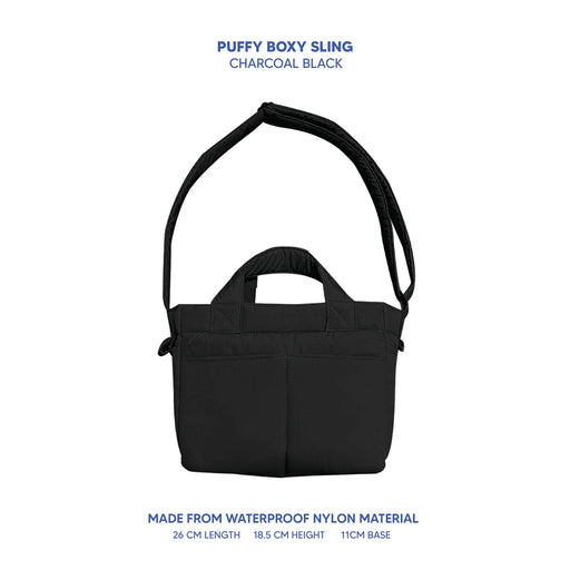Boxy Sling - Charcoal Black