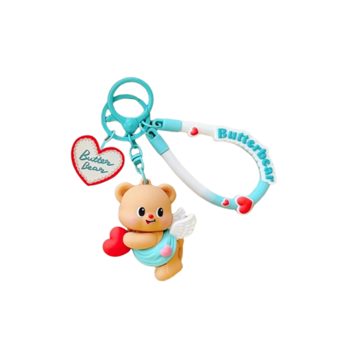 Butterbear Keychain - Blue Cupid