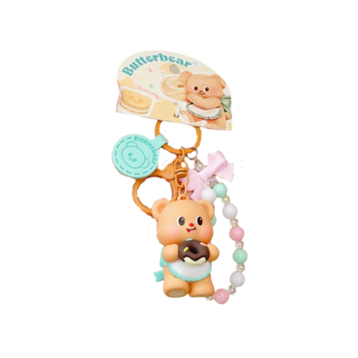 Butterbear Keychain - Donut