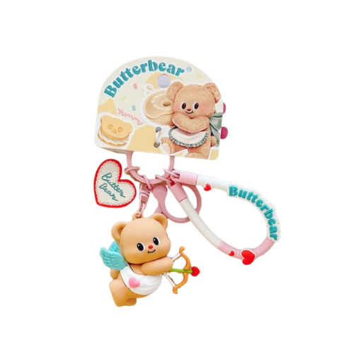 Butterbear Keychain - Pink Cupid