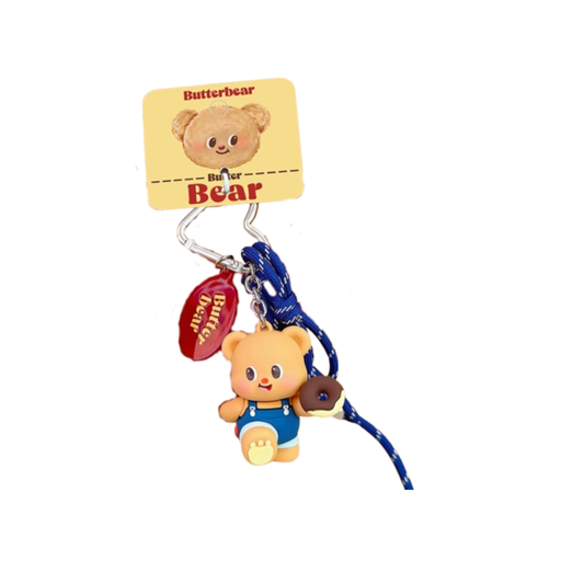 Butterbear Keychain - Suspender Bear