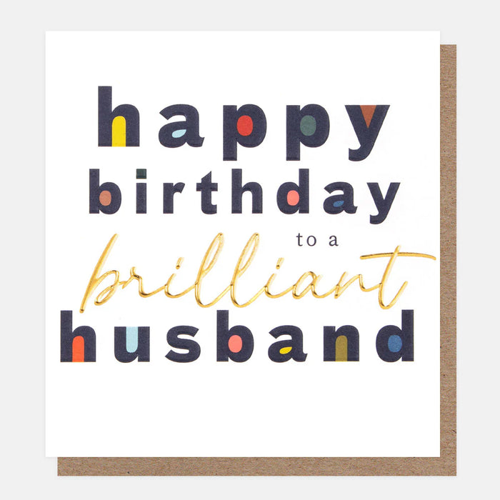 Greeting Card - Cheers! HB Brilliant Husband