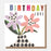 Greeting Card - Chequered Birthday Love Vase