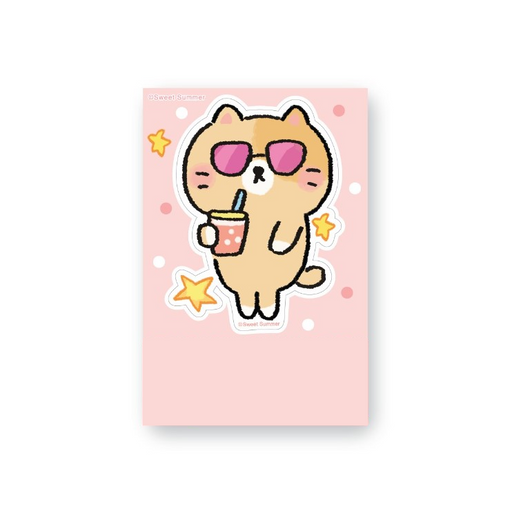 Character Sticker Medium Size - Cat Company Sunglasses