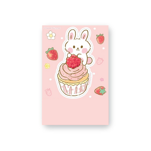 Character Sticker Medium Size - Little Amiko Cupcake