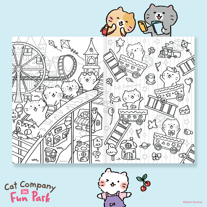 Coloring Book - Cat Company Fun Park