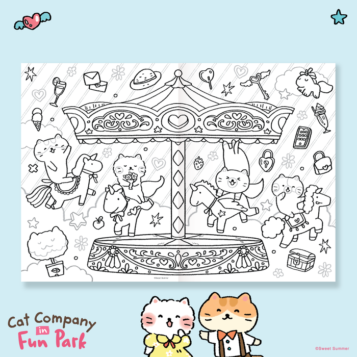 Coloring Book - Cat Company Fun Park