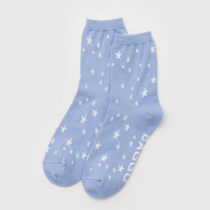 Baggu Crew Sock - Blue Star