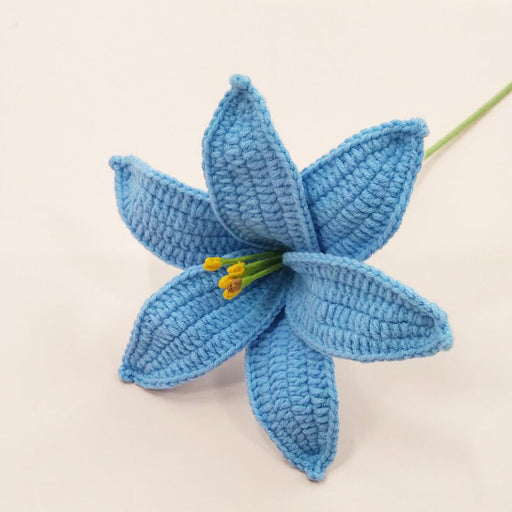 Crochet Flower - Blue Lily