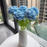Crochet Flower - Blue Rose