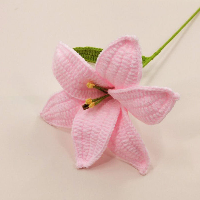 Crochet Flower - Light Pink Lily