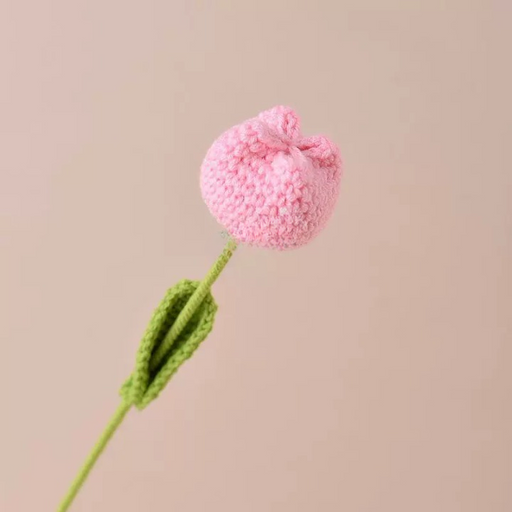 Crochet Flower - Light Pink Tulip