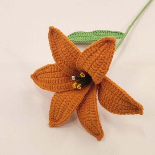 Crochet Flower - Orange Lily