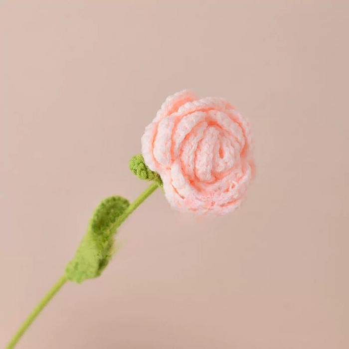 Crochet Flower - Peach Rose
