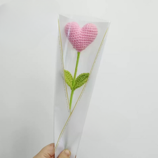 Crochet Flower - Pink Heart