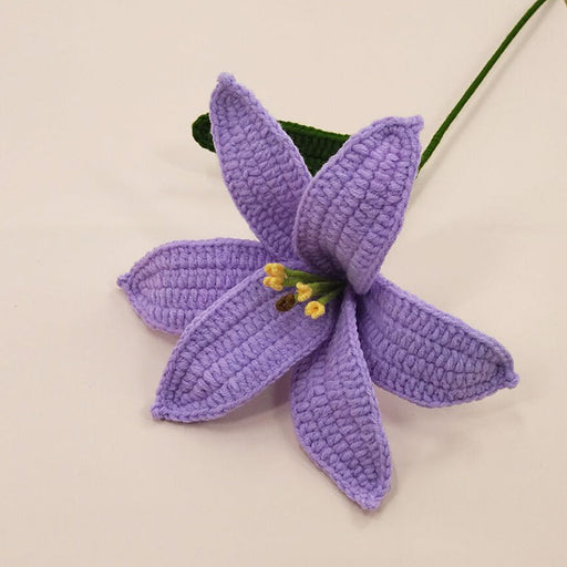 Crochet Flower - Purple Lily