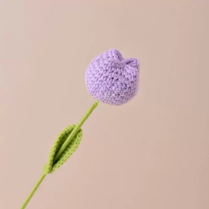 Crochet Flower - Purple Tulip