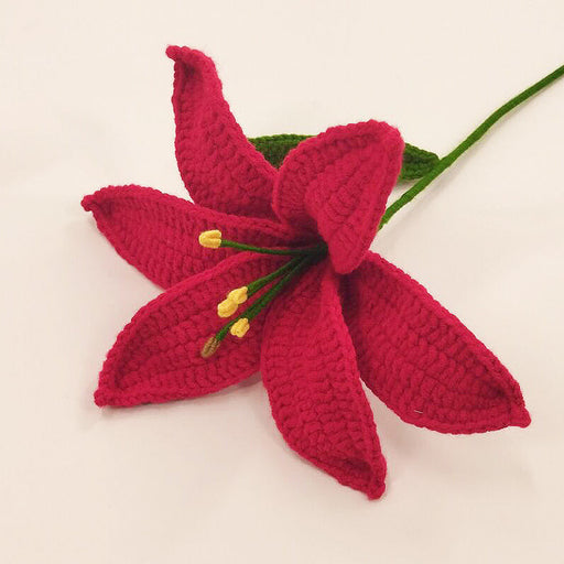 Crochet Flower - Red Lily