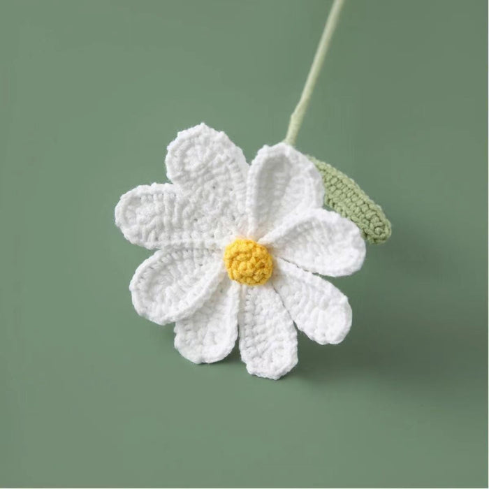 Crochet Flower - White Cosmos