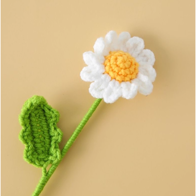 Crochet Flower - White Daisy