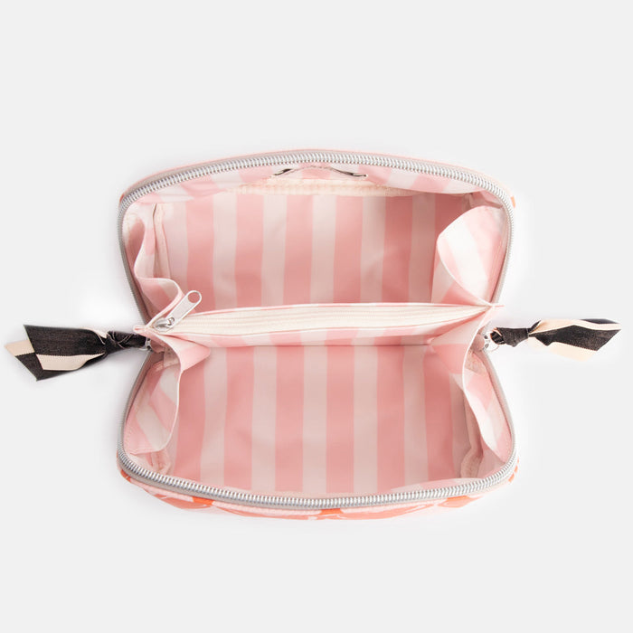 Cosmetic Bag Diagonal Hearts