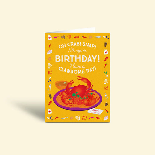 Greeting Card - Birthday Crab