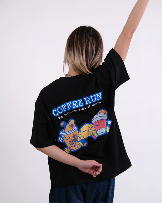 Coffee Run Tee - Black M