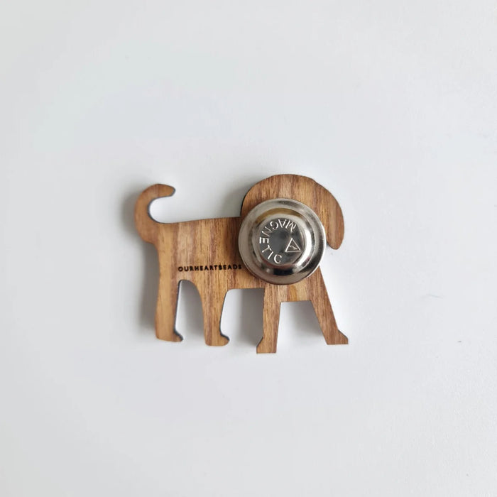 Dalmatian White Dog Brooch