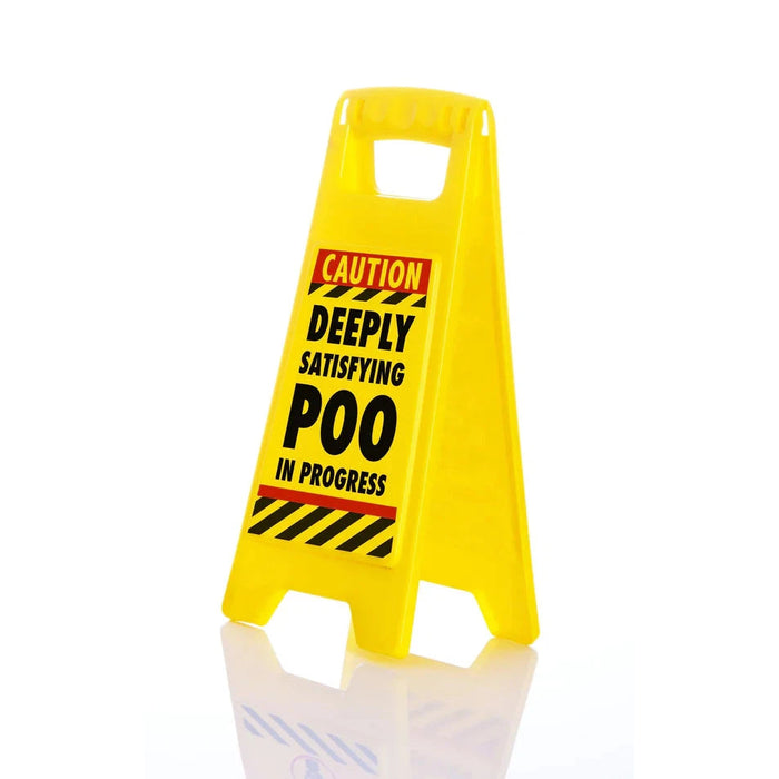 Desk Warning Sign - Satifying Poo