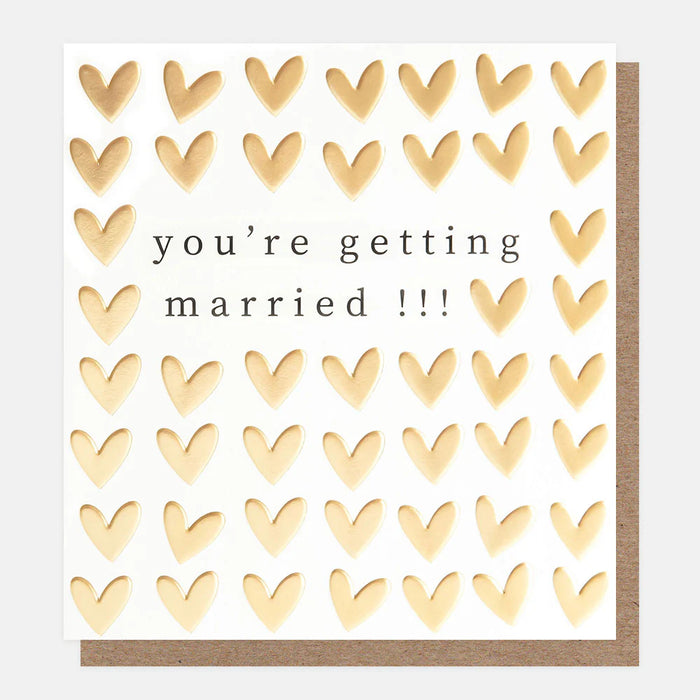 Greeting Card - You're Getting Married Hearts