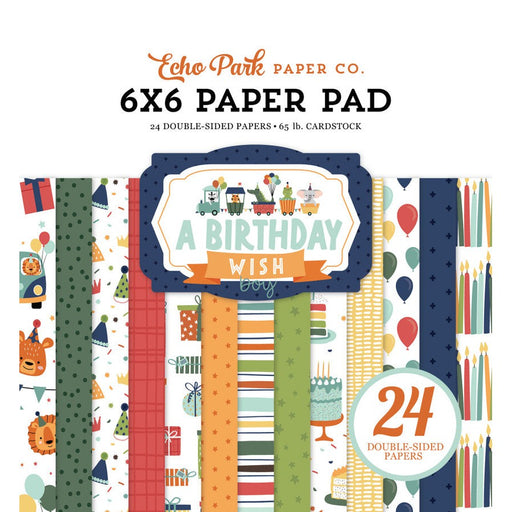 Echo Park A Birthday Wish Boy 6x6 Paper Pad