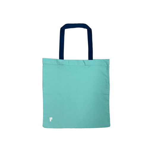 Eco-Tote Bag Medium - Blue with Dark Blue Handle