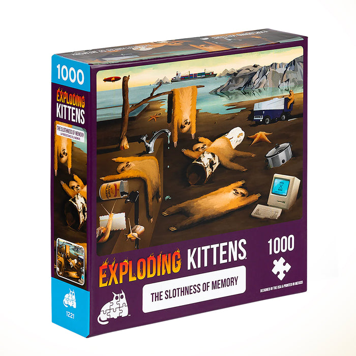 Exploding Kittens 1000 Piece Puzzle - The Slothness of Memory
