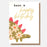 Greeting Card - Folk Friends Birthday Flower Dino